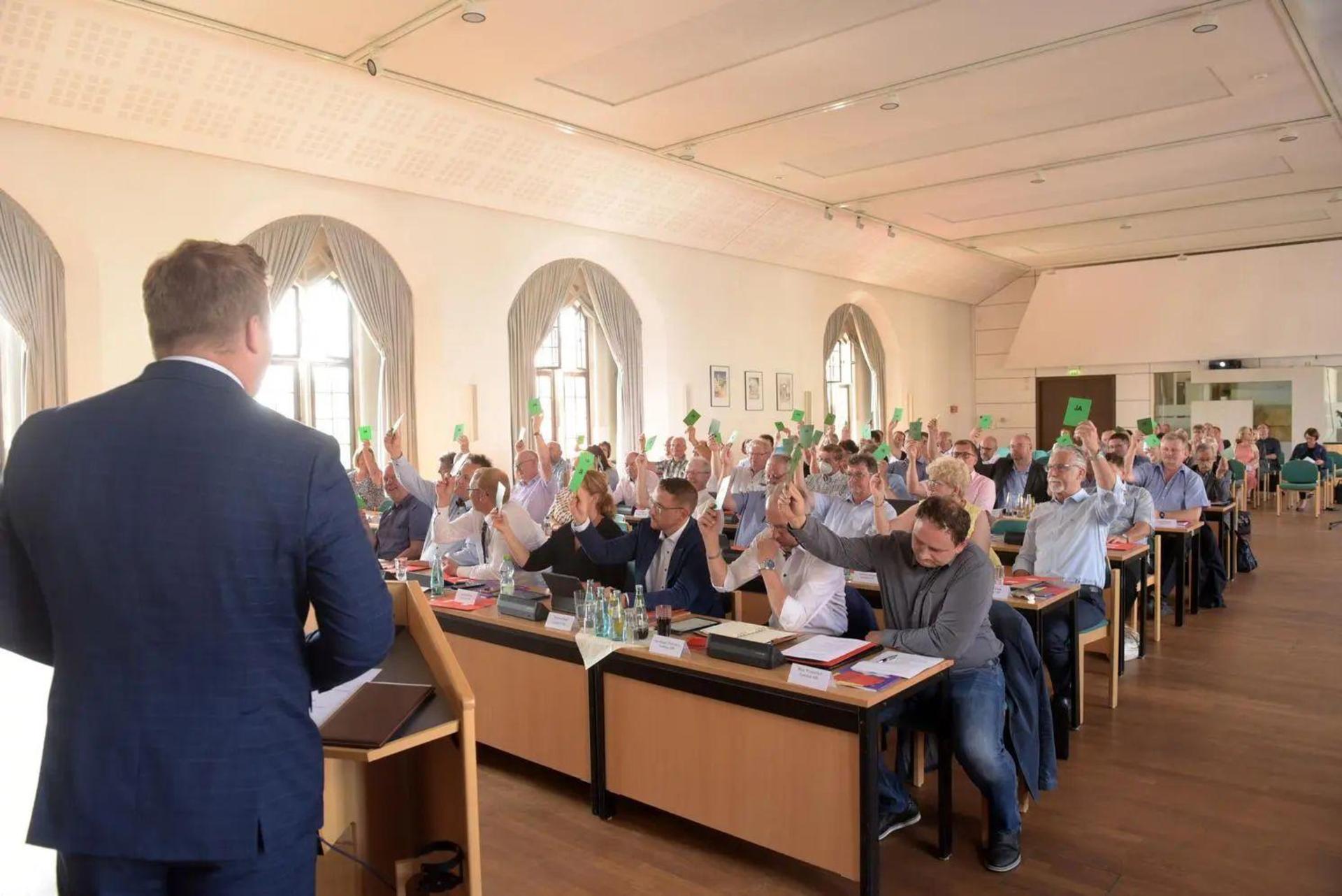Abstimmung im Kreistag Nordsachsen (Foto: LRA)
