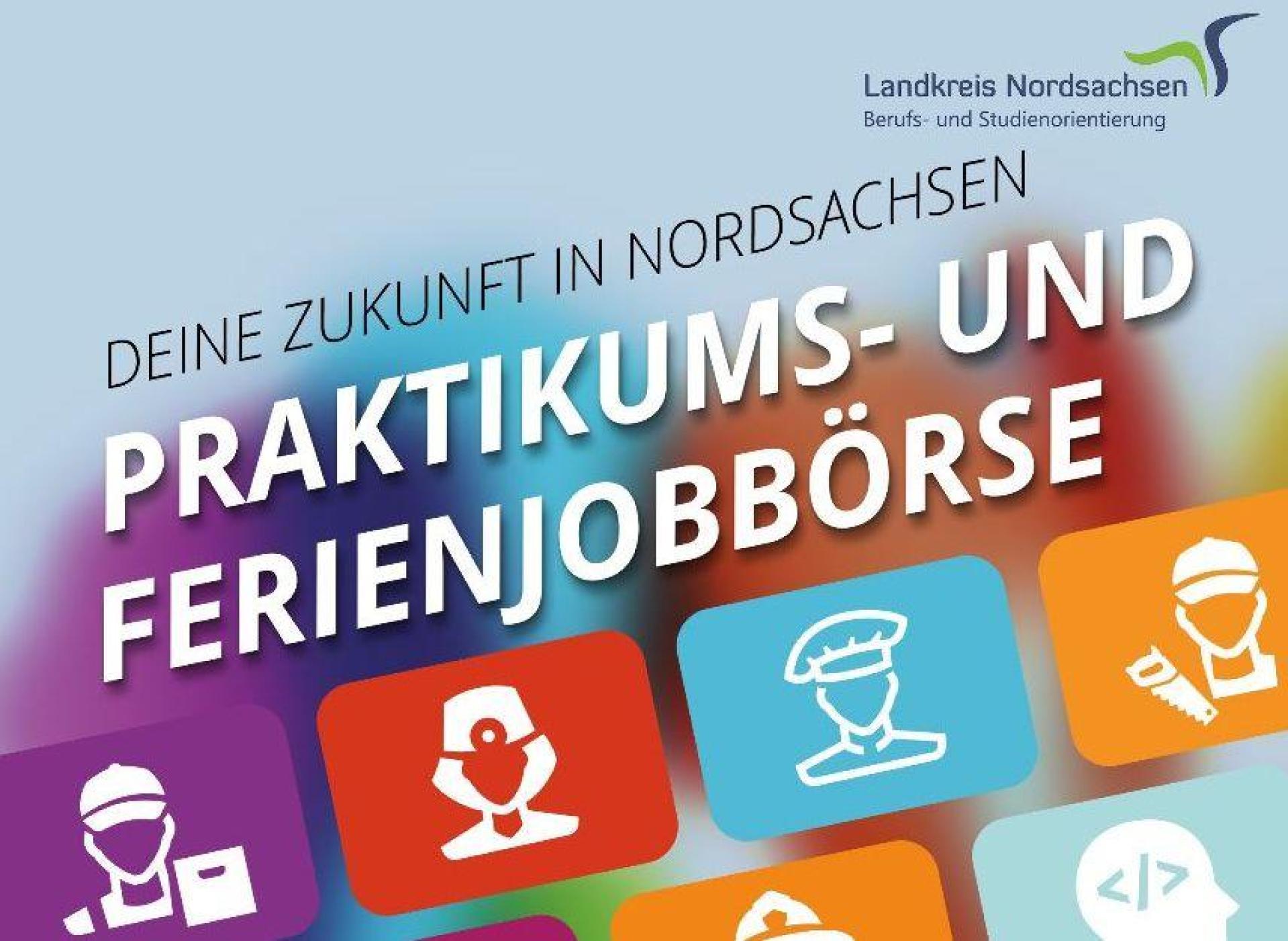 Praktikums- und Ferienjobbörse des Landkreises (Grafik:  LRA Nordsachsen)