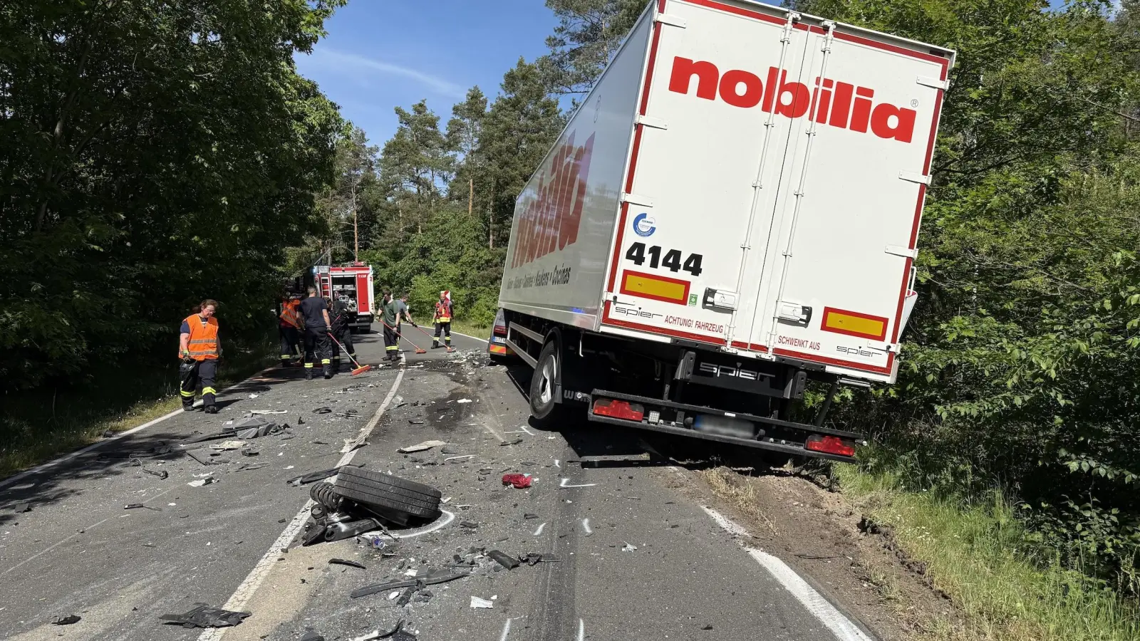 Schwerer Unfall in Doberschütz (Foto: privat)
