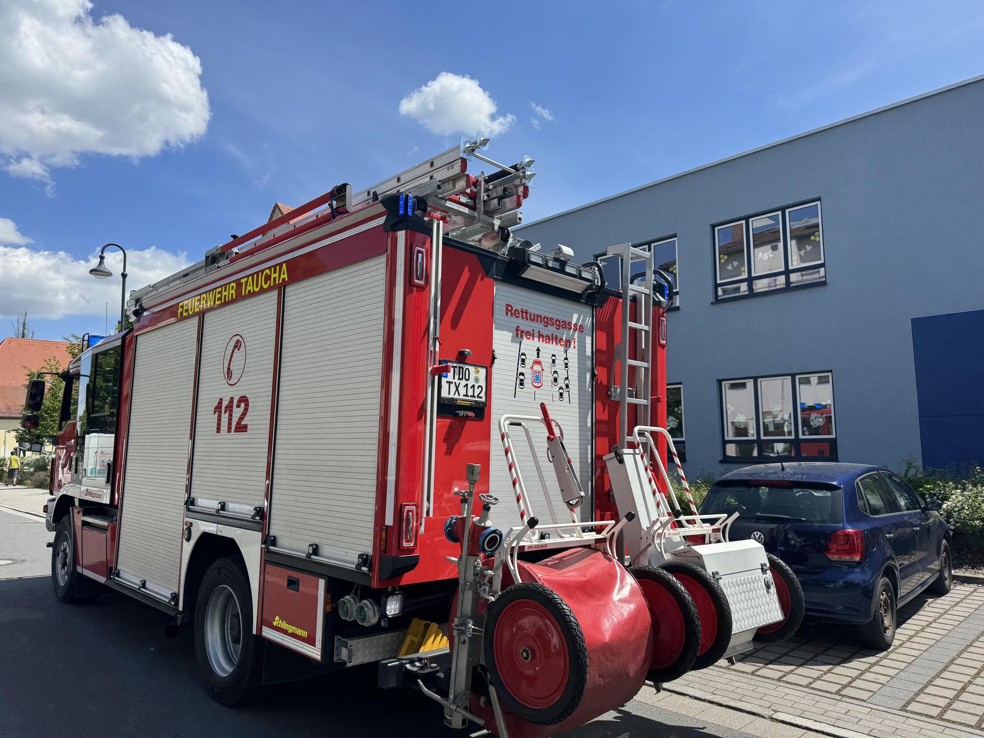 Fehlalarm an der Regenbogenschule. (Foto: Daniel Große)
