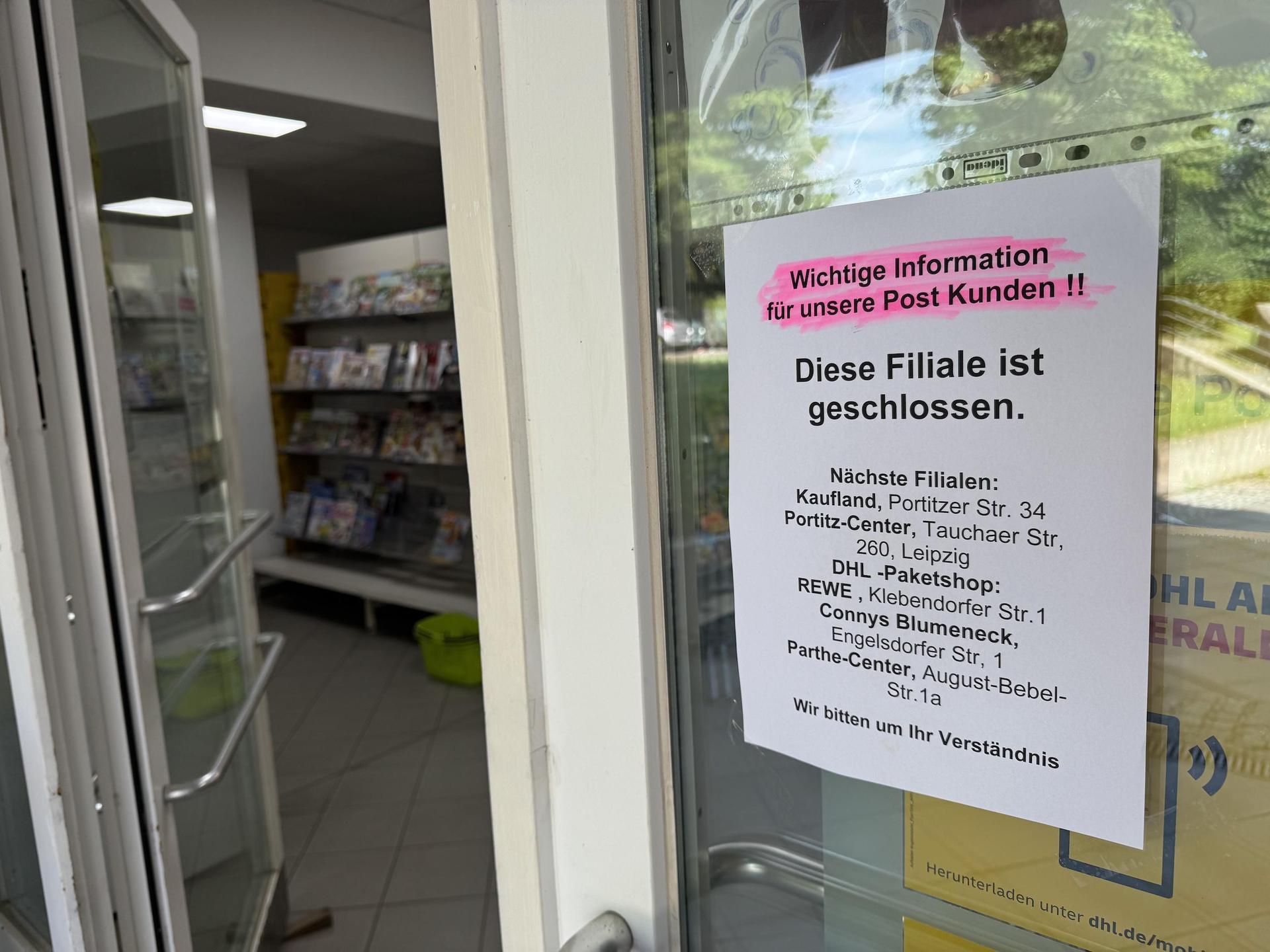 In der Wurzner Straße 1a gibt es aktuell keine Postdienstleistungen mehr. (Foto: Daniel Große)