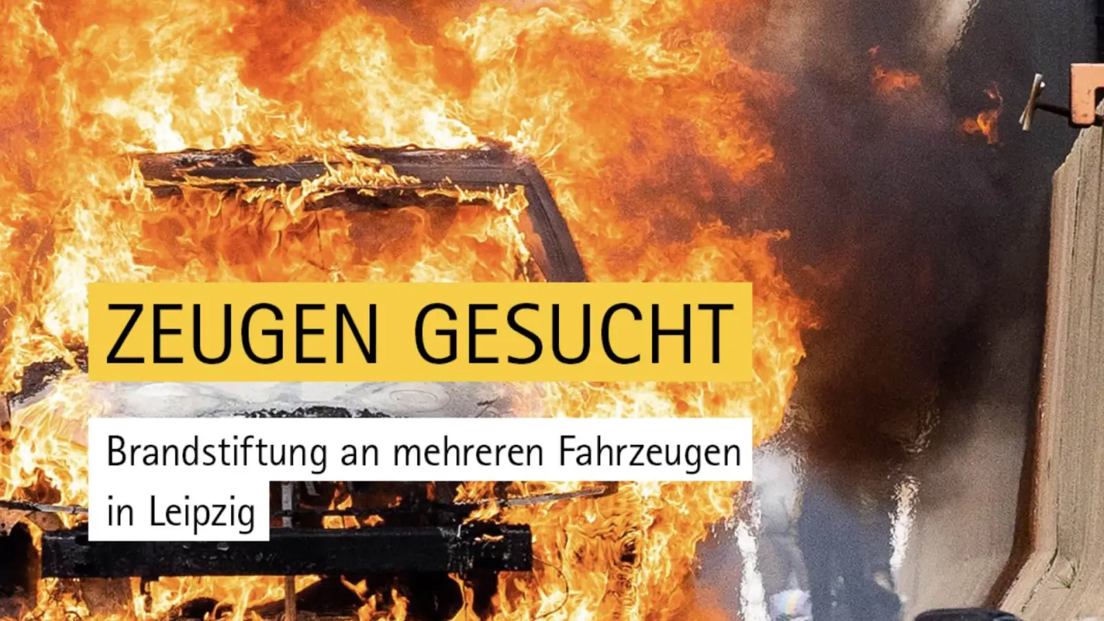 Die Polizei sucht Zeugen zum Vorfall (Foto: Polizei Sachsen auf X)