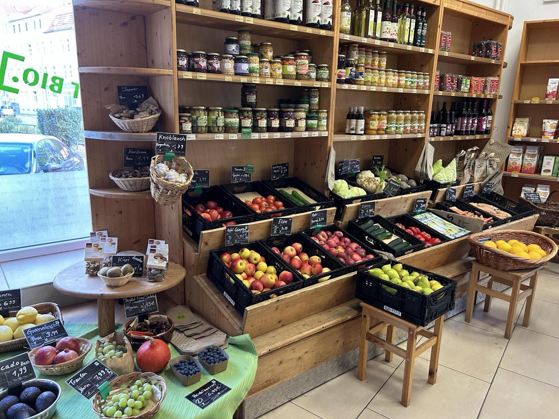 Im Bioladen gibt es regionale Lebensmittel. (Foto: Tina Kirmse)