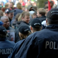 Absicherung von öffentlichen Sitzungen (Foto: nordsachsen24.de)