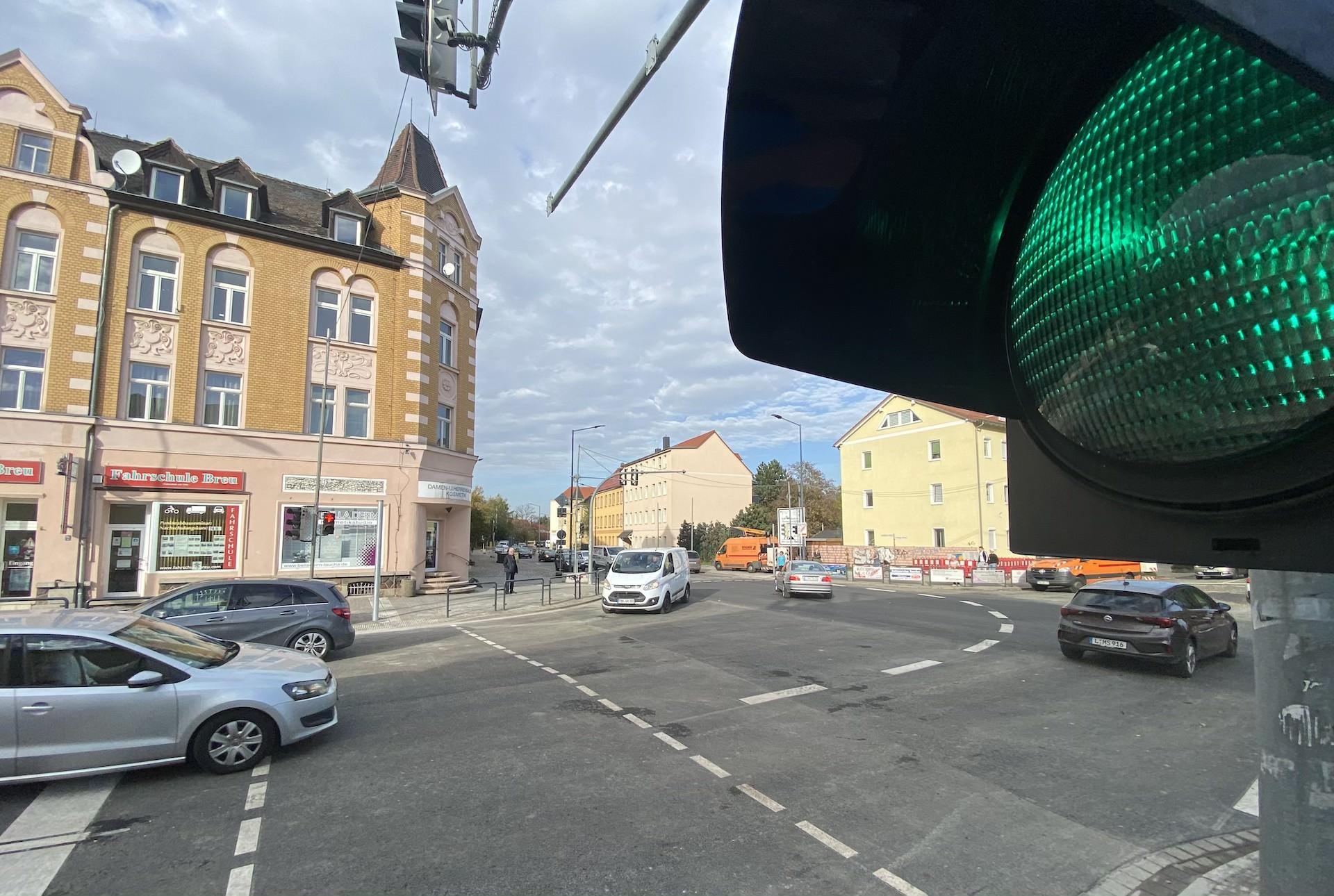 Baustelle B87: Der Verkehr kann wieder rollen (Foto: taucha-kompakt.de)