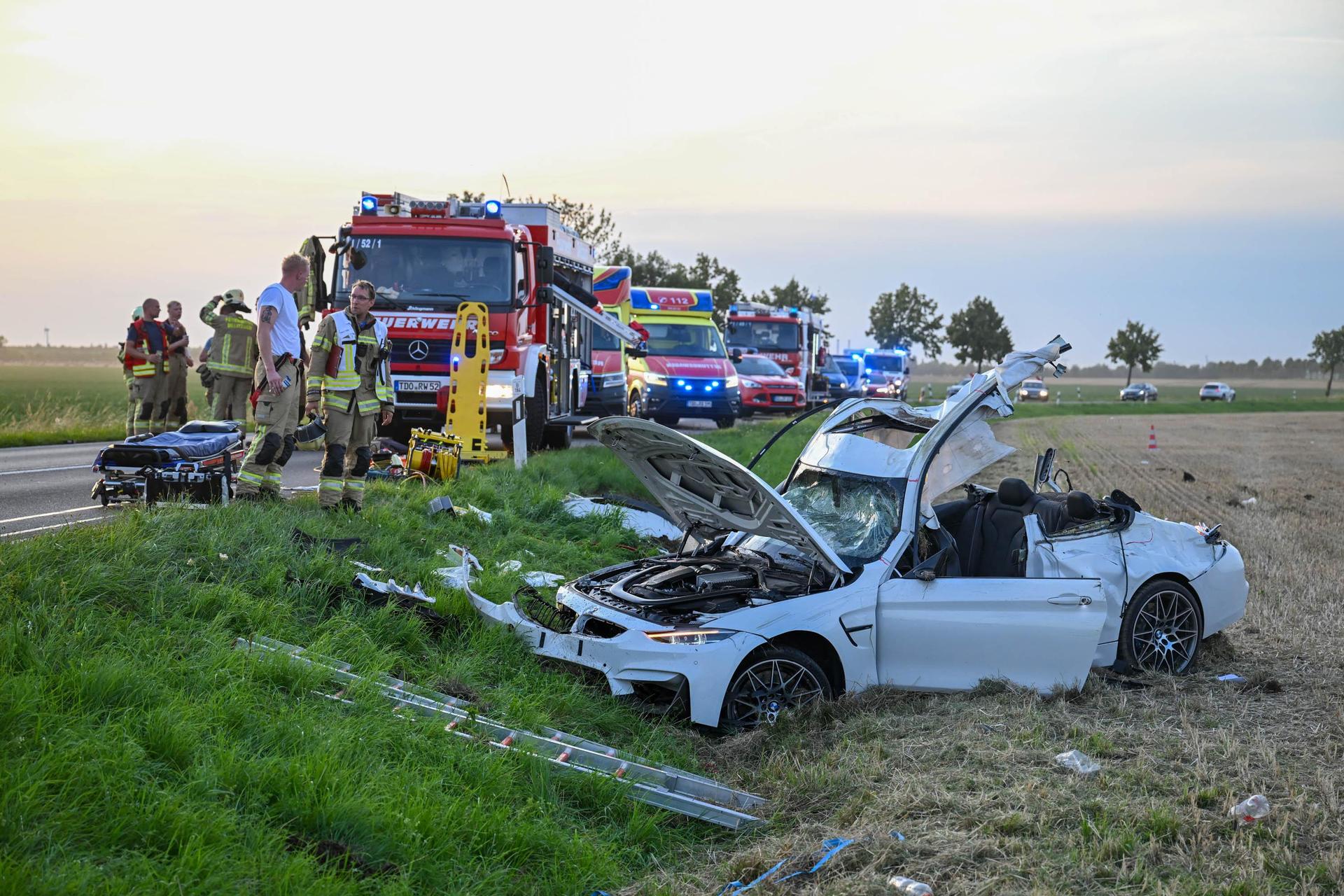Vier Personen wurden bei dem Unfall schwer verletzt. (Foto: EHL Media/Erik-Holm Langhof)