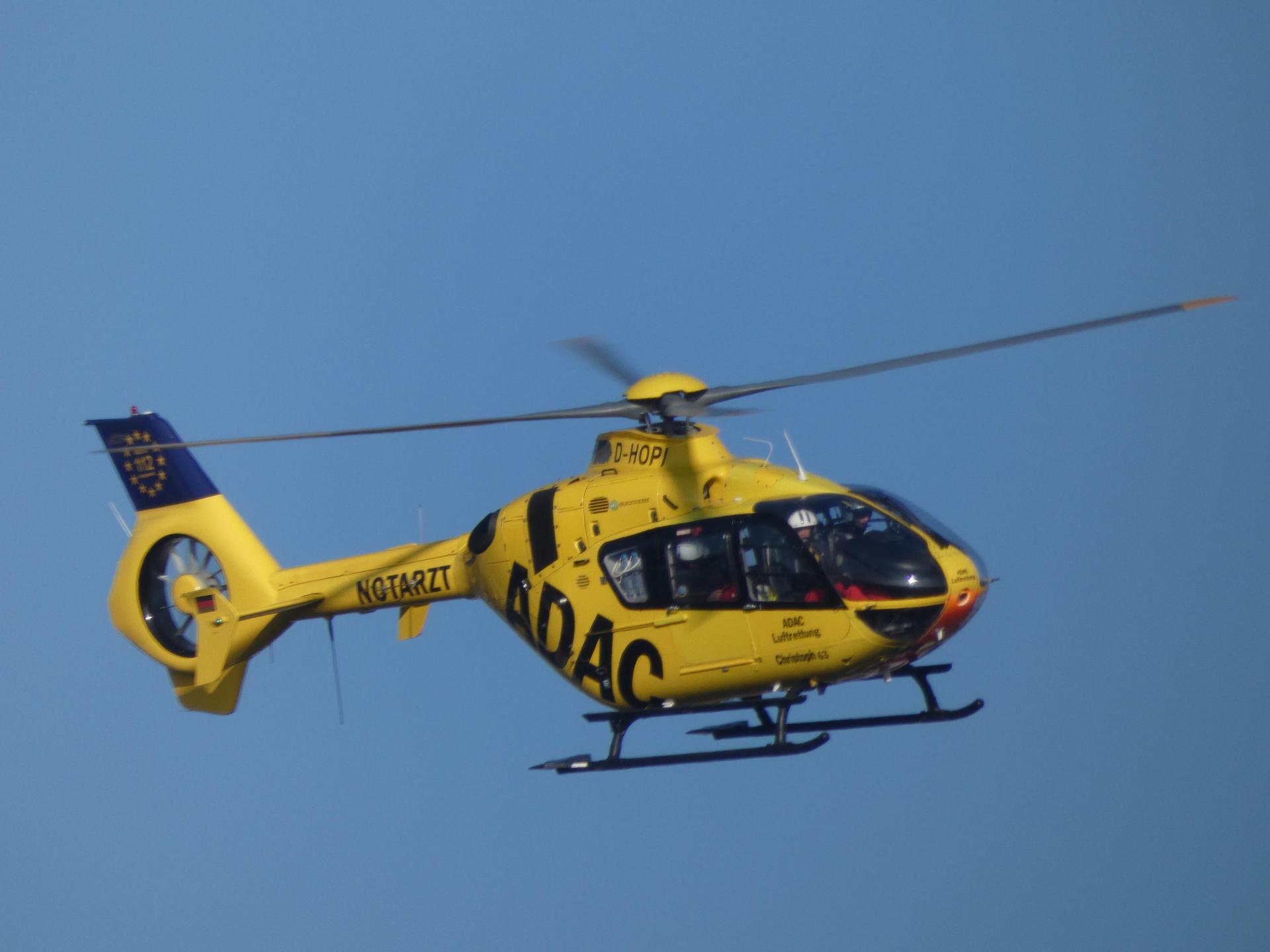 Symbolbild: ADAC Hubschrauber im Einsatz (Foto: Florian Oehme)