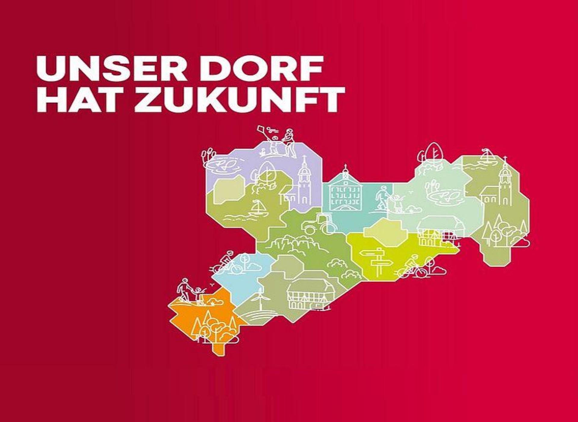 Unser Dorf hat Zukunft (Grafik: Sächs.Staatsministerium )