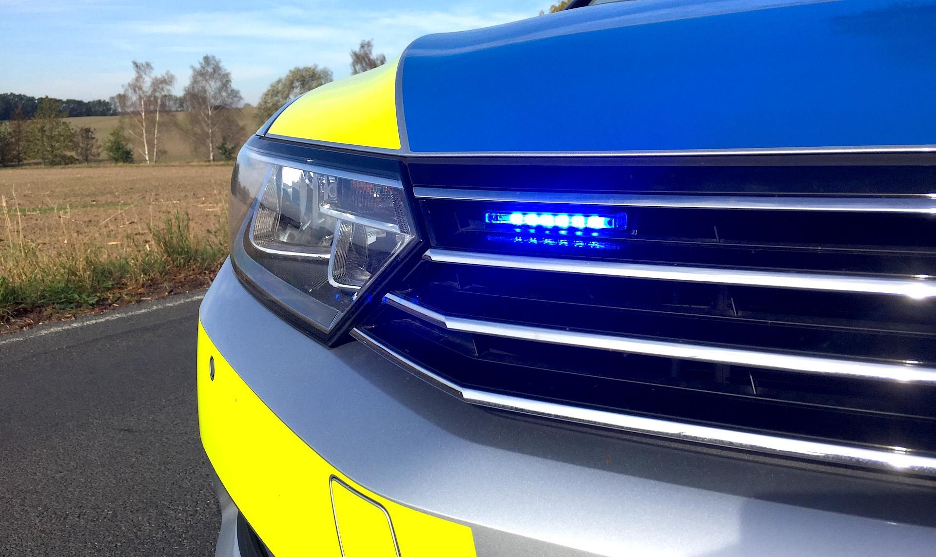 Ein Polizeiauto im Einsatz (Foto: Daniel Große)