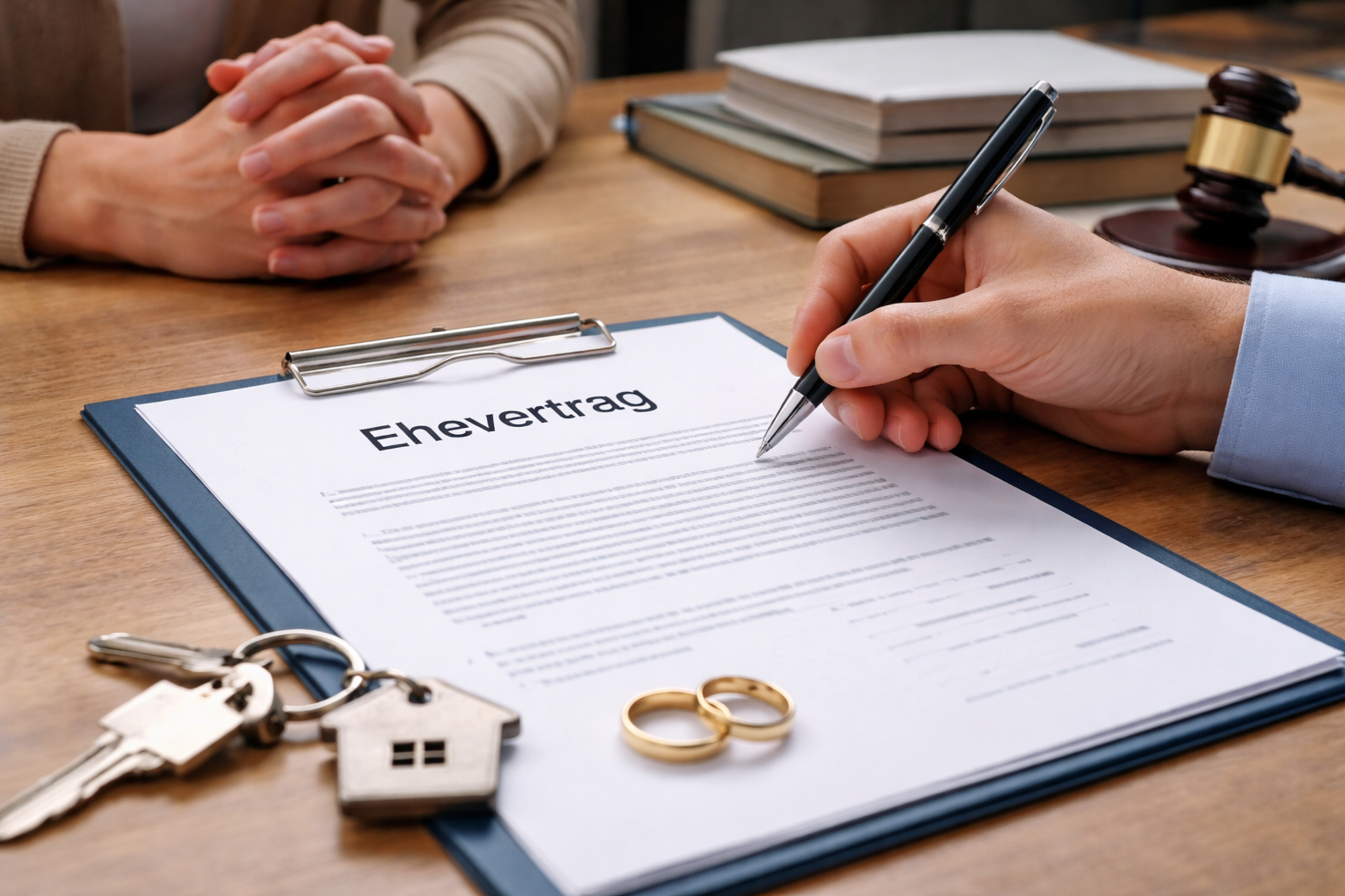 Ein Ehevertrag kann wichtig sein, sagt Rechtsanwalt Markus Tschiedel (Foto: KI-generiert)