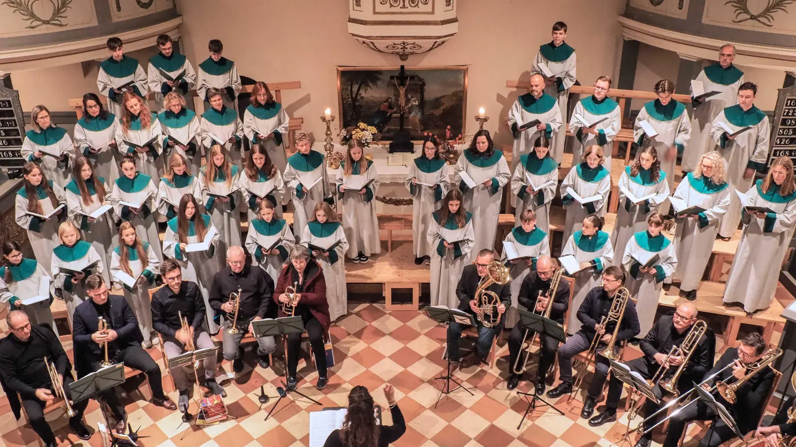 Proben für Frühling und Sommer: Kurrende und Posaunenchor bereiten Abendsingen und Sommerkonzert vor. (Foto: Kurrende Bad Düben)