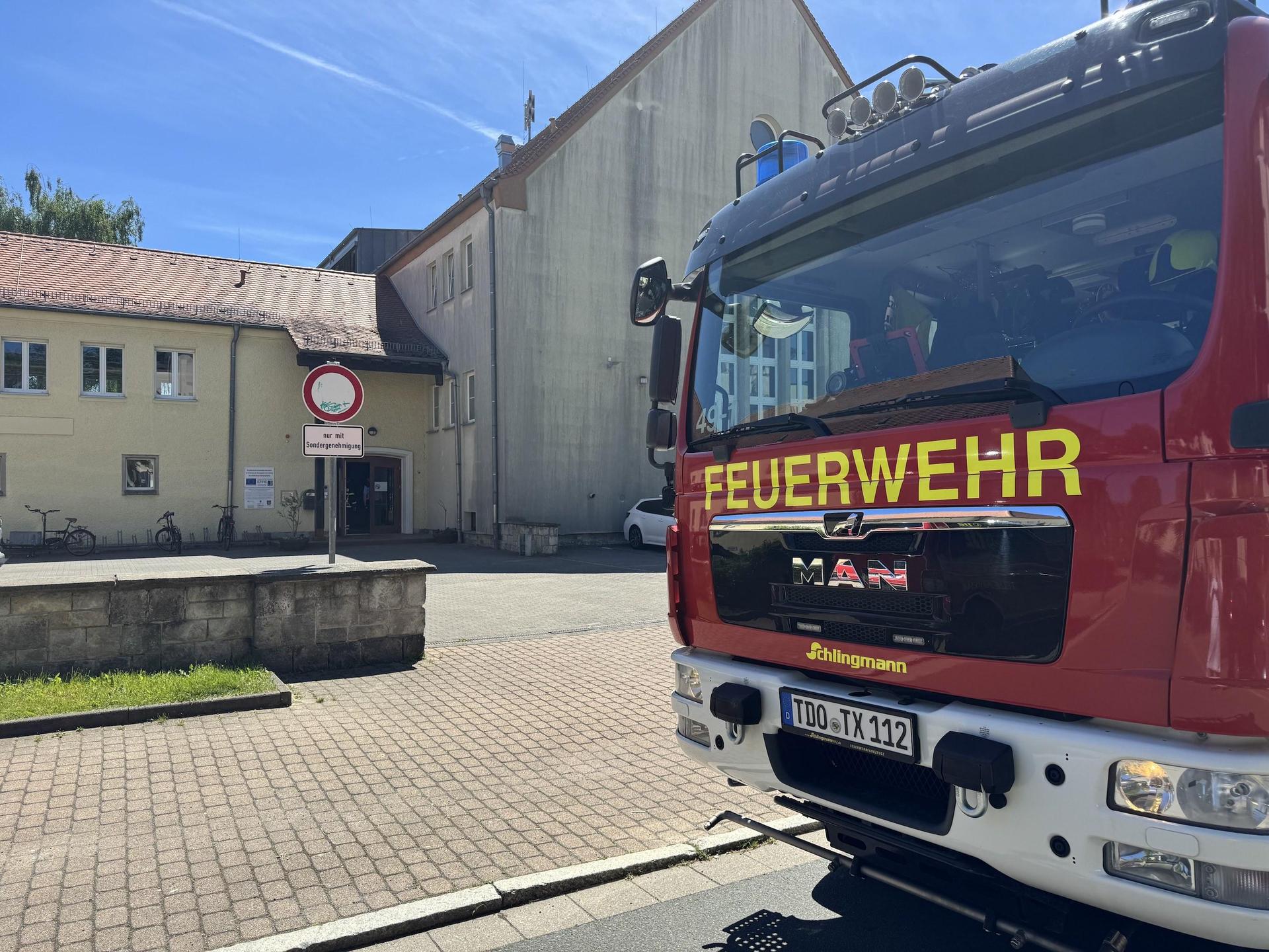 An der Oberschule Taucha wurde missbräuchlich ein Handdruckmelder betätigt.  (Foto: Daniel Große)