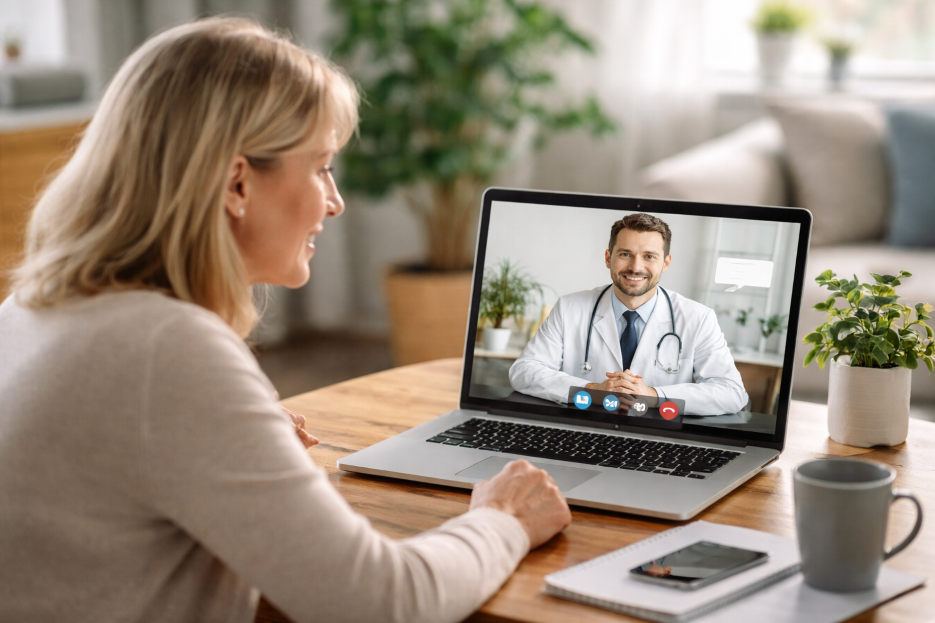 Auch eine Online-Sprechstunde zählt zu den digitalen Angeboten.  (Foto: KI-generiert)