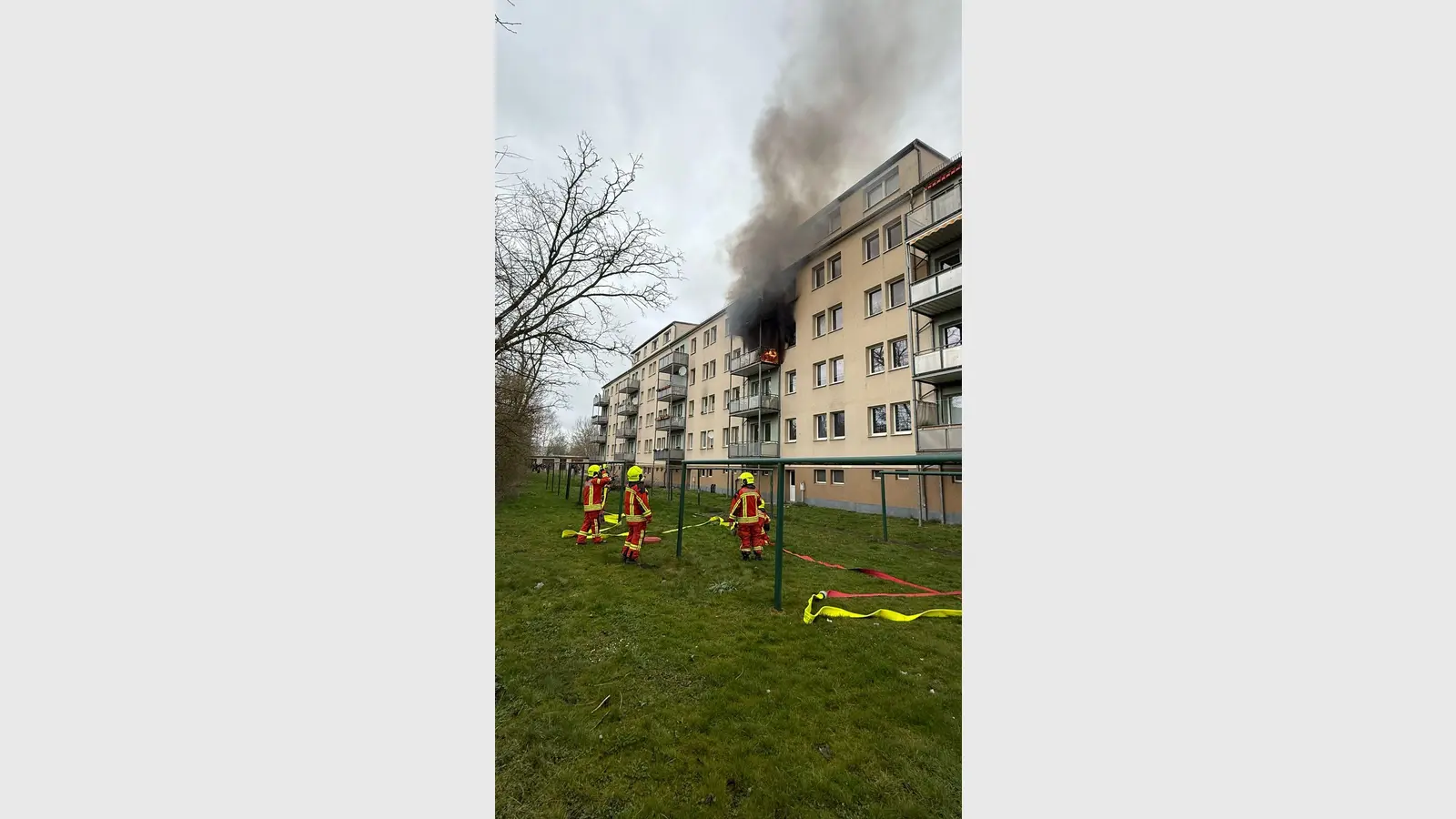 In Eilenburg brannte eine Wohnung. (Foto: privat)