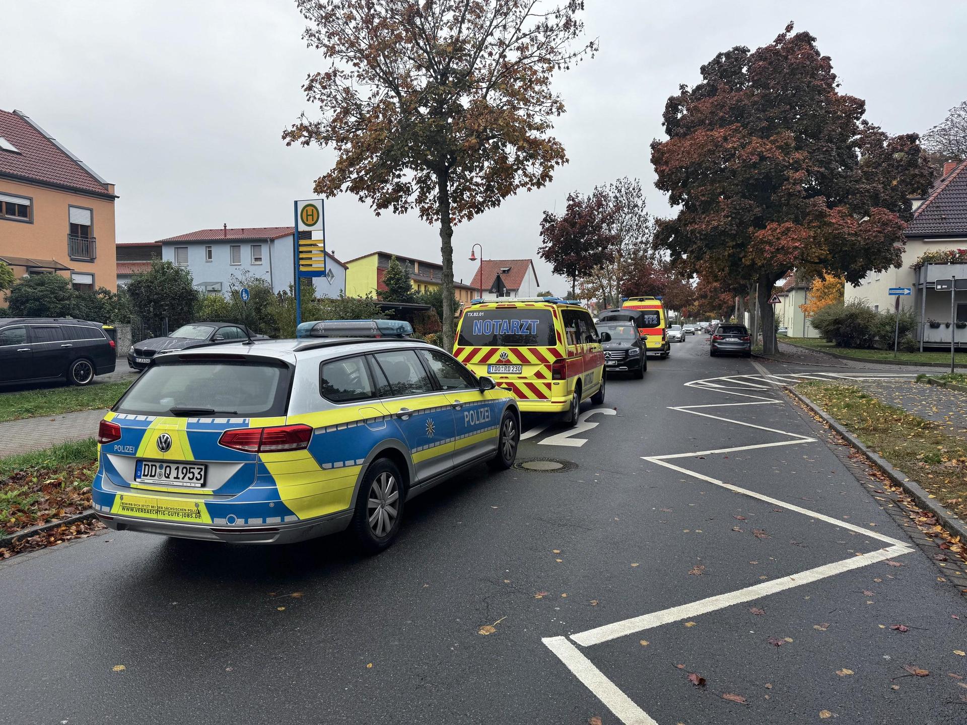 Auf der Klebendorfer Straße kam es heute zu einem Unfall mit einem Kind.  (Foto: Daniel Große)