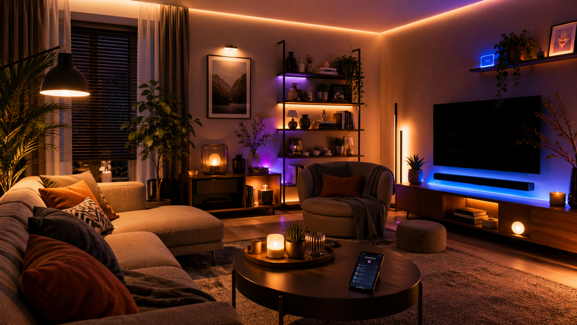 Smarte Lichtsteuerungen schaffen ein angenehmes Ambiente. (Symbolbild: Redaktion)