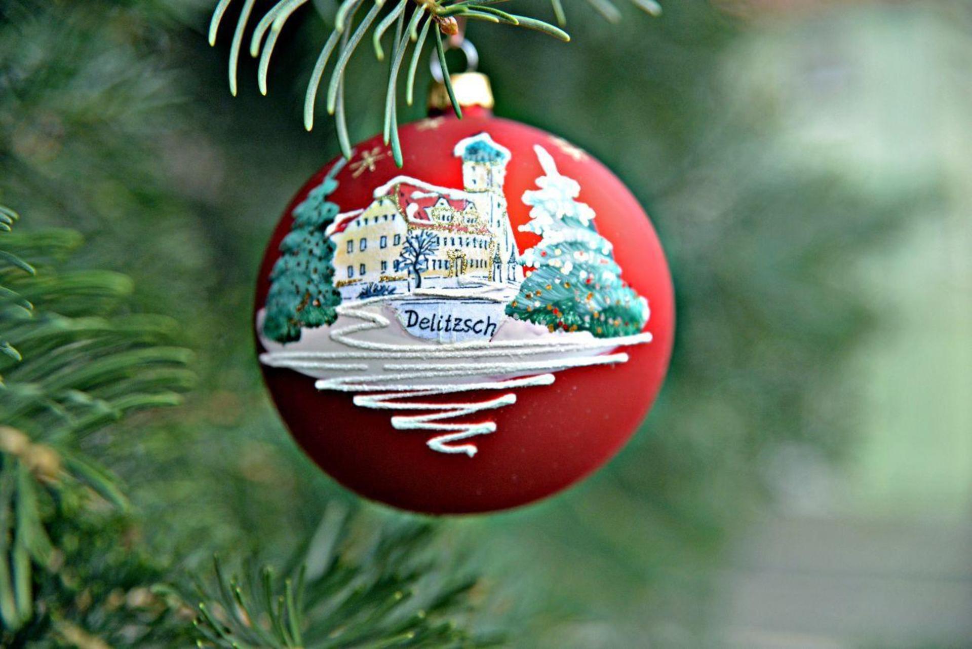 Delitzscher Weihnachtsbaumkugel (Foto: Stadtverwaltung Delitzsch)