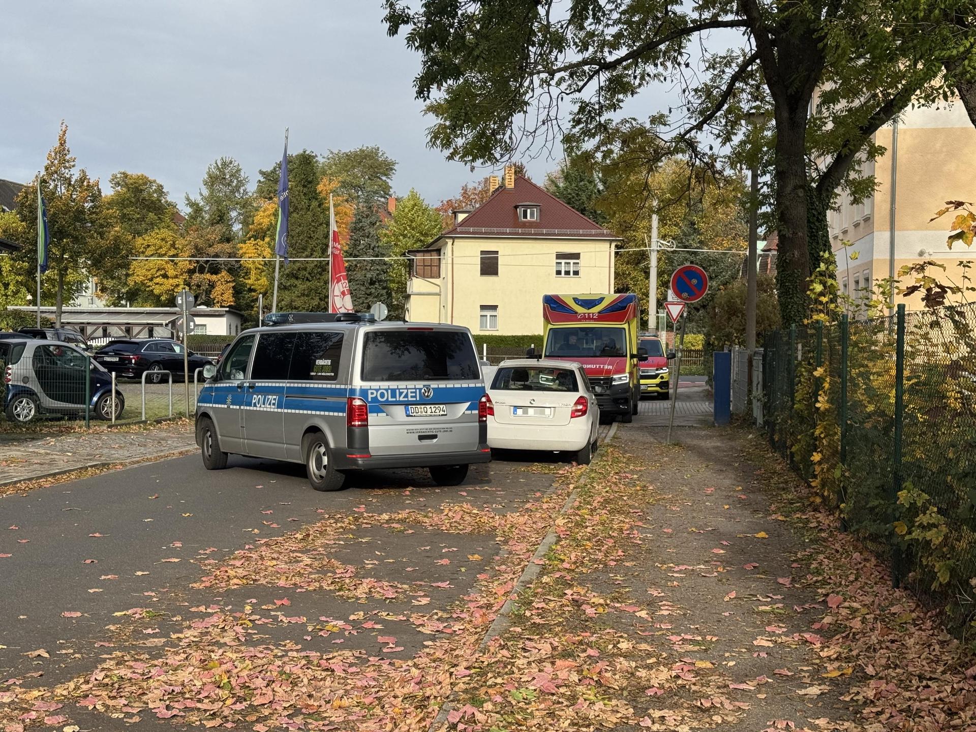 Die Polizei sperrte die Windmühlenstraße für etwa zwei Stunden. (Foto: Daniel Große)
