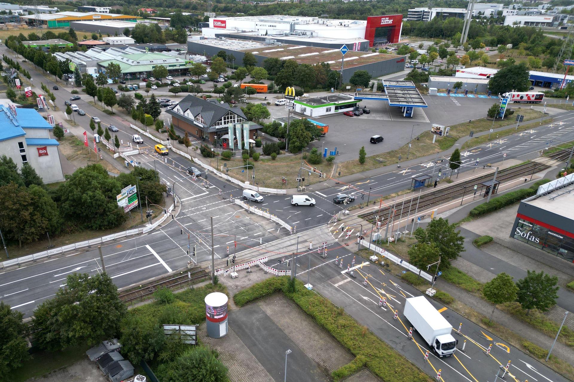 Die Arbeiten an der B87 sind nahezu beendet. (Foto: Daniel Große)