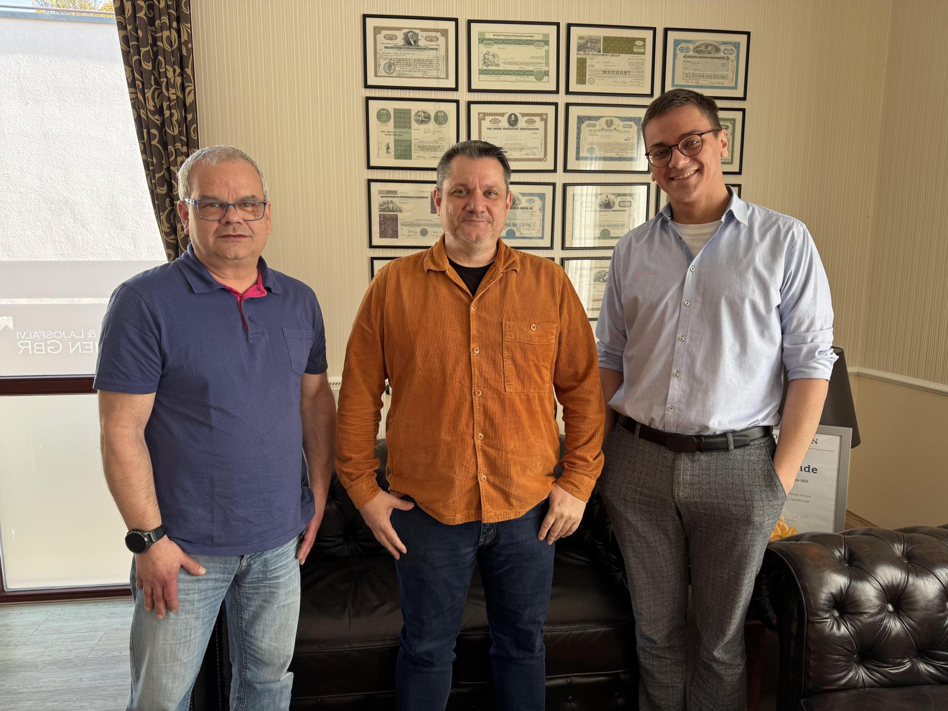 Experten für Immobilien: Willi Schicketanz, André Lajosfalvi und Swen Kirchberg (v.r.) (Foto: Taucha kompakt)