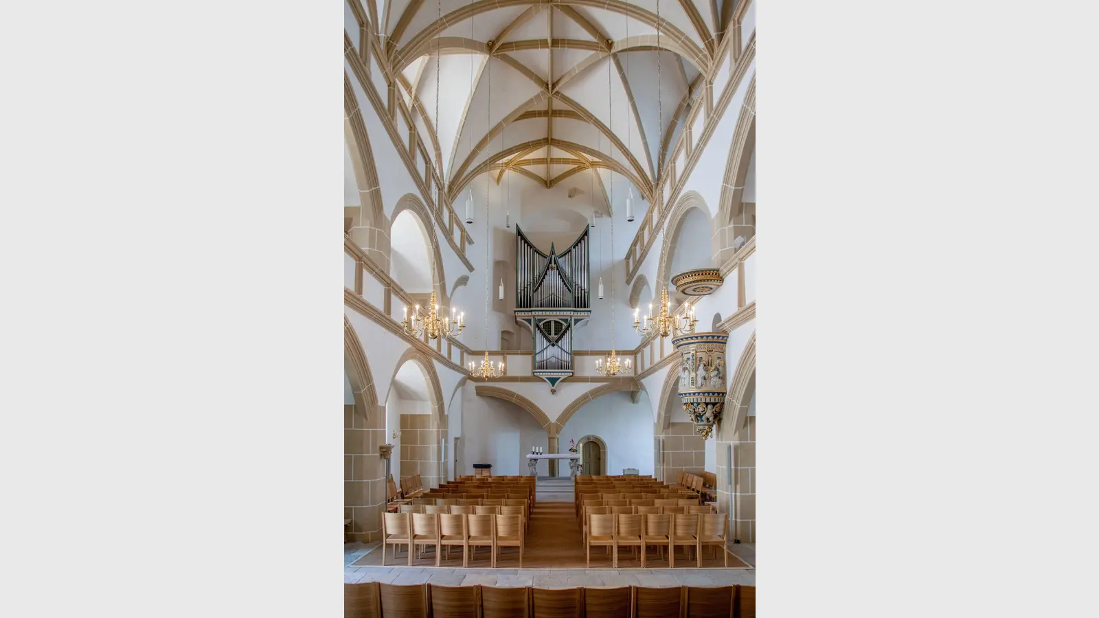 Innenansicht der Torgauer Schlosskapelle (Foto: LRA Nordsachsen. Wolfgang Sens)