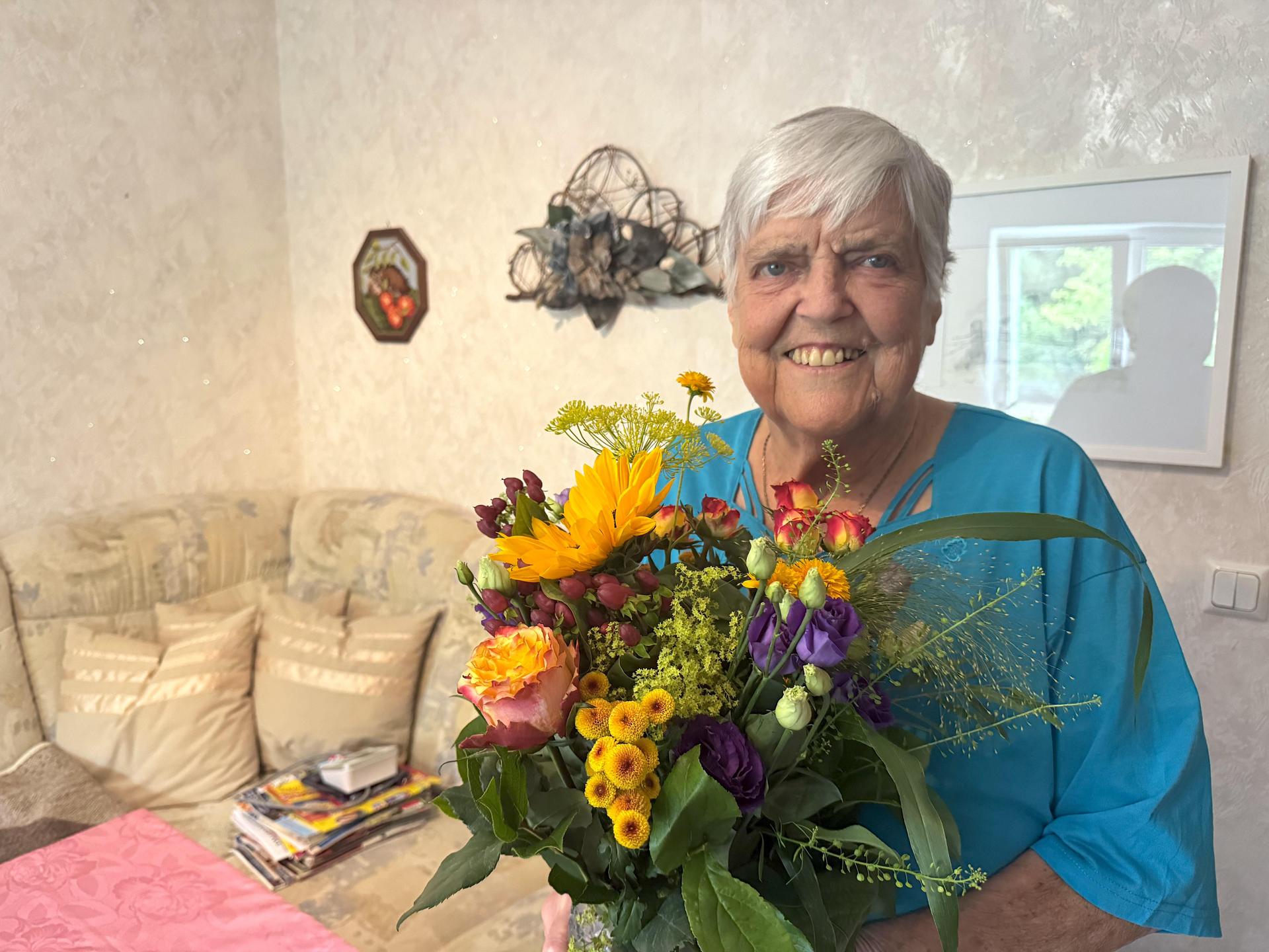 Ingeborg Birkner wohnt bereits seit 82 Jahren in der Bruno-Schönlanck-Straße. (Foto: Daniel Große)