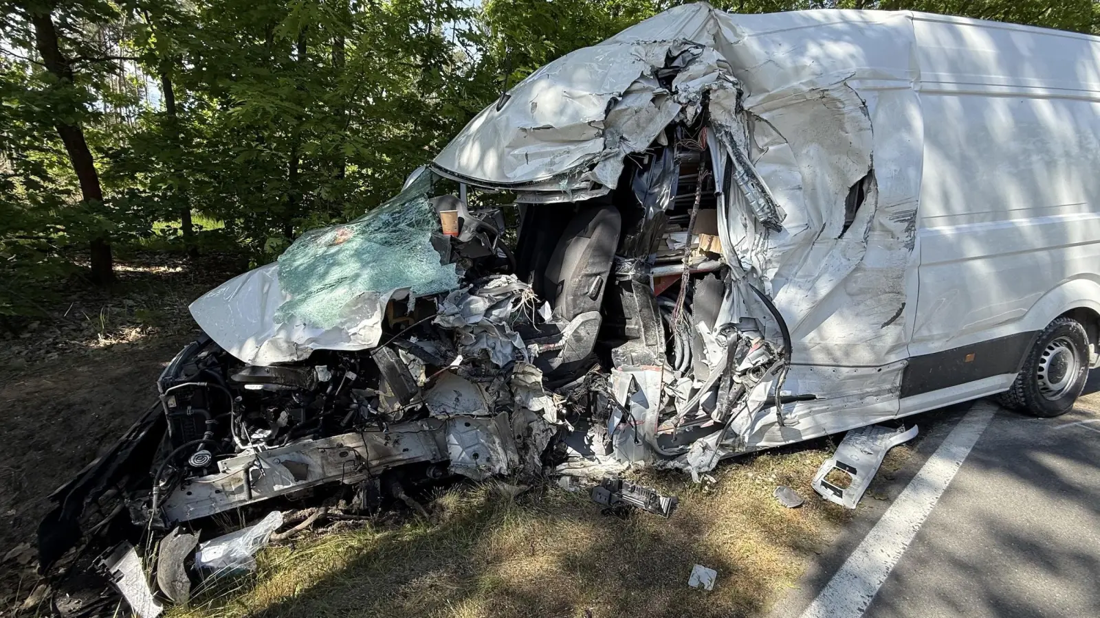 Schwerer Unfall in Doberschütz (Foto: privat)