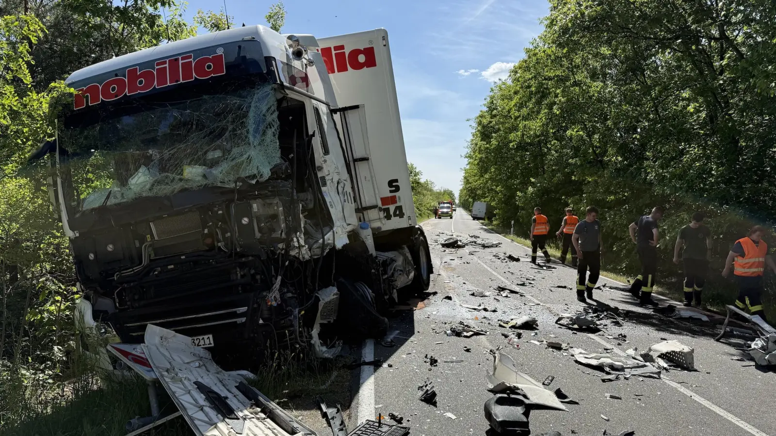 Schwerer Unfall in Doberschütz (Foto: privat)
