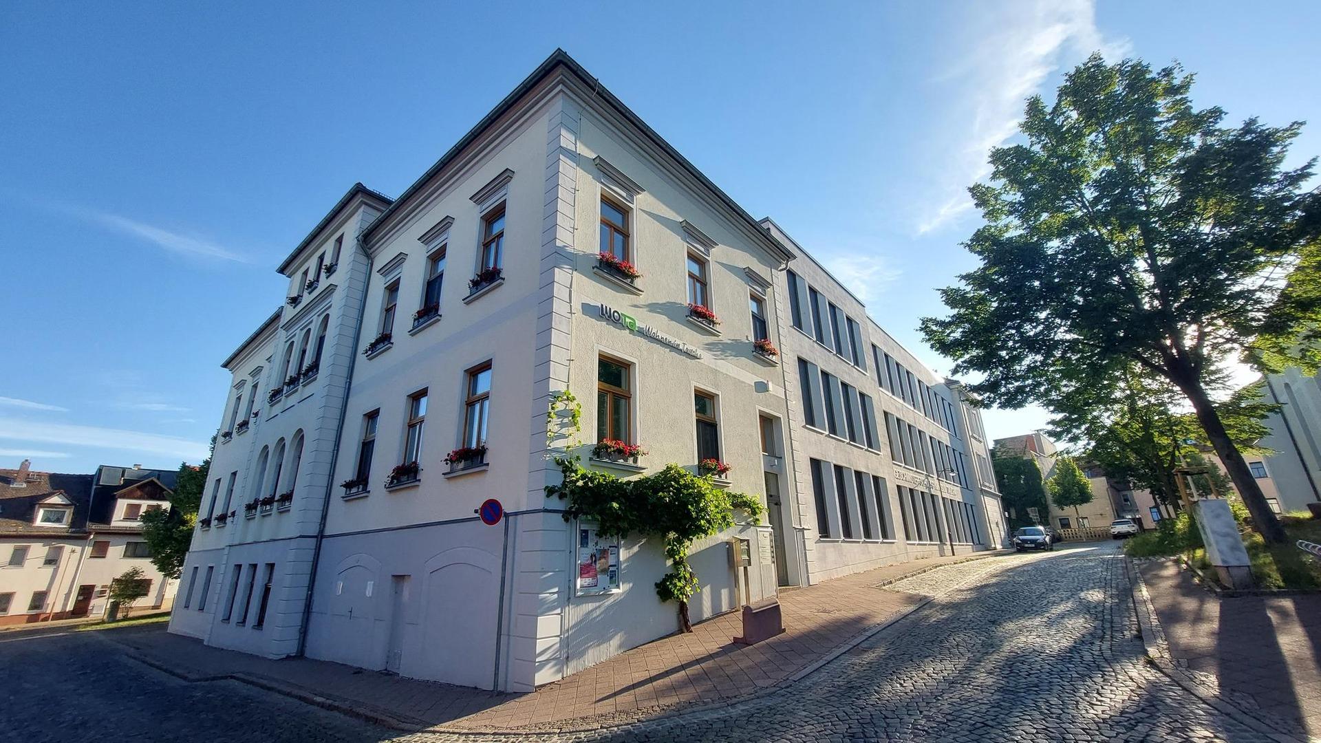 Die Geschäftsstelle der WOTa am Kirchplatz in Taucha (Foto: Daniel Große)