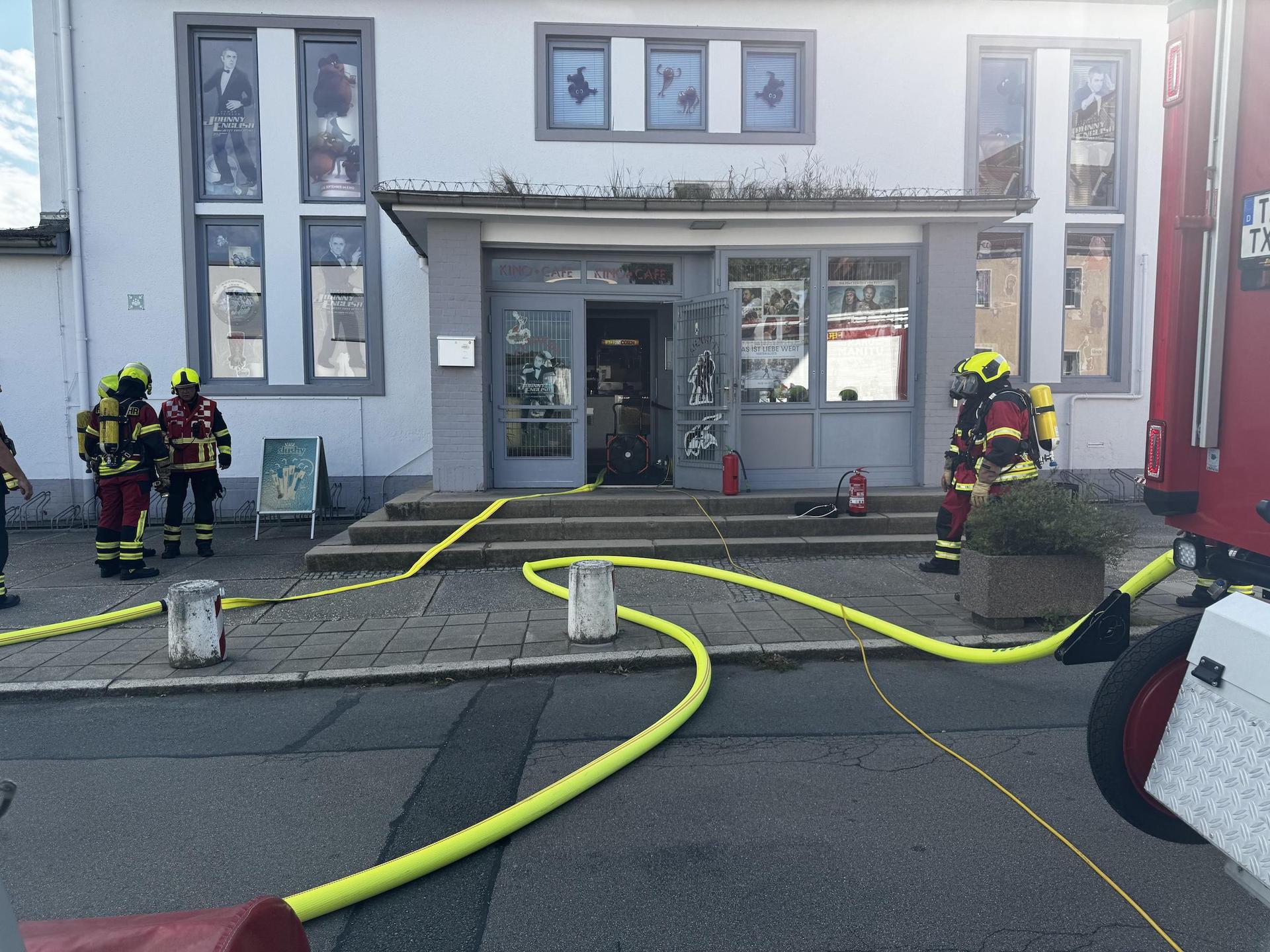 Feuerwehreinsatz im Kino Taucha (Foto: Daniel Große)