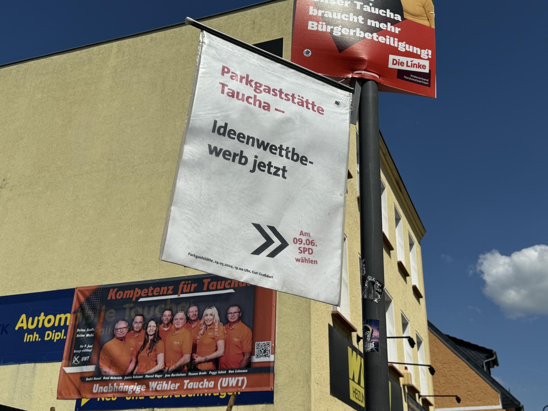 Politische Vielfalt, aktuell sehr sichtbar im Stadtgebiet. (Foto: Daniel Große)