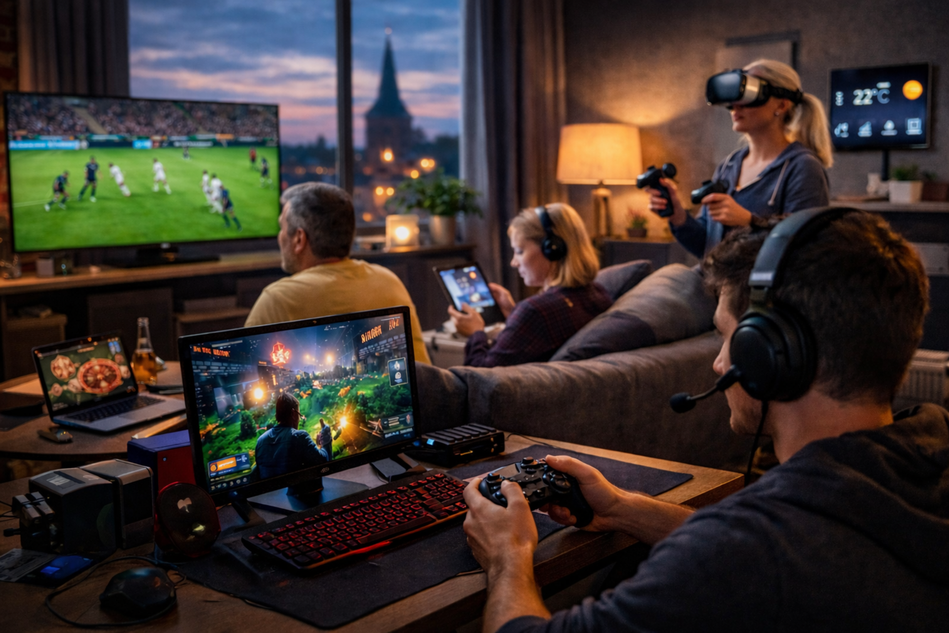 Der Feierabend ist digital - vielleicht aber nicht ganz so, wie auf diesem Bild.  (Foto: KI-generiert)