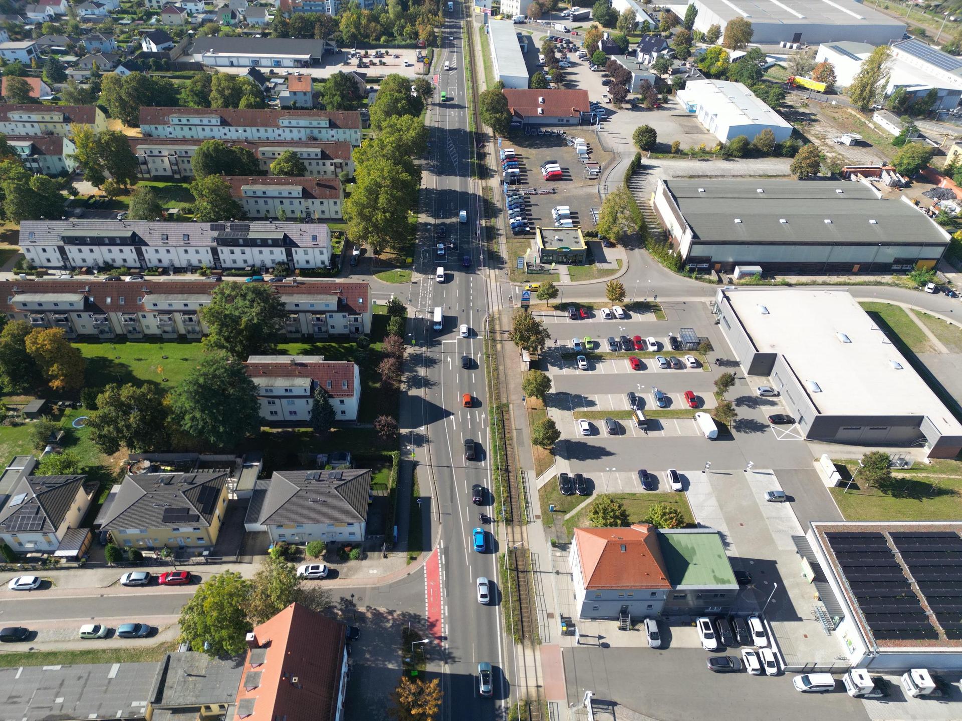 Die B 87 in Taucha wird ab März 2027 zur Dauerbaustelle. (Foto: Daniel Große)