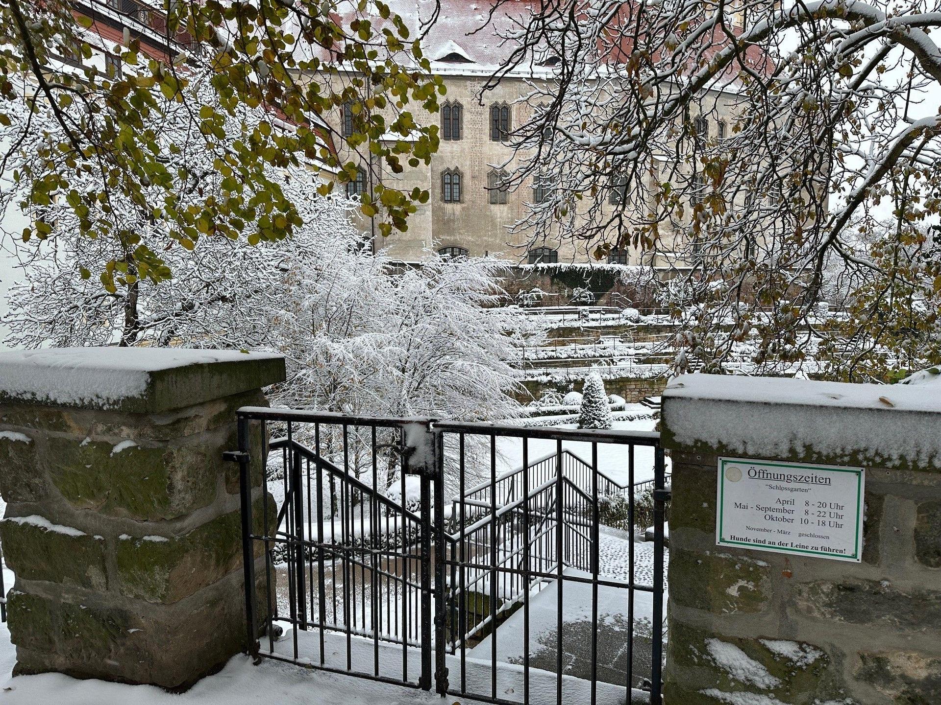 Der Zugang zum Rosengarten in der Schloßstraße ist seit dem 28. November geschlossen.  (Foto: LRA/Stöber )