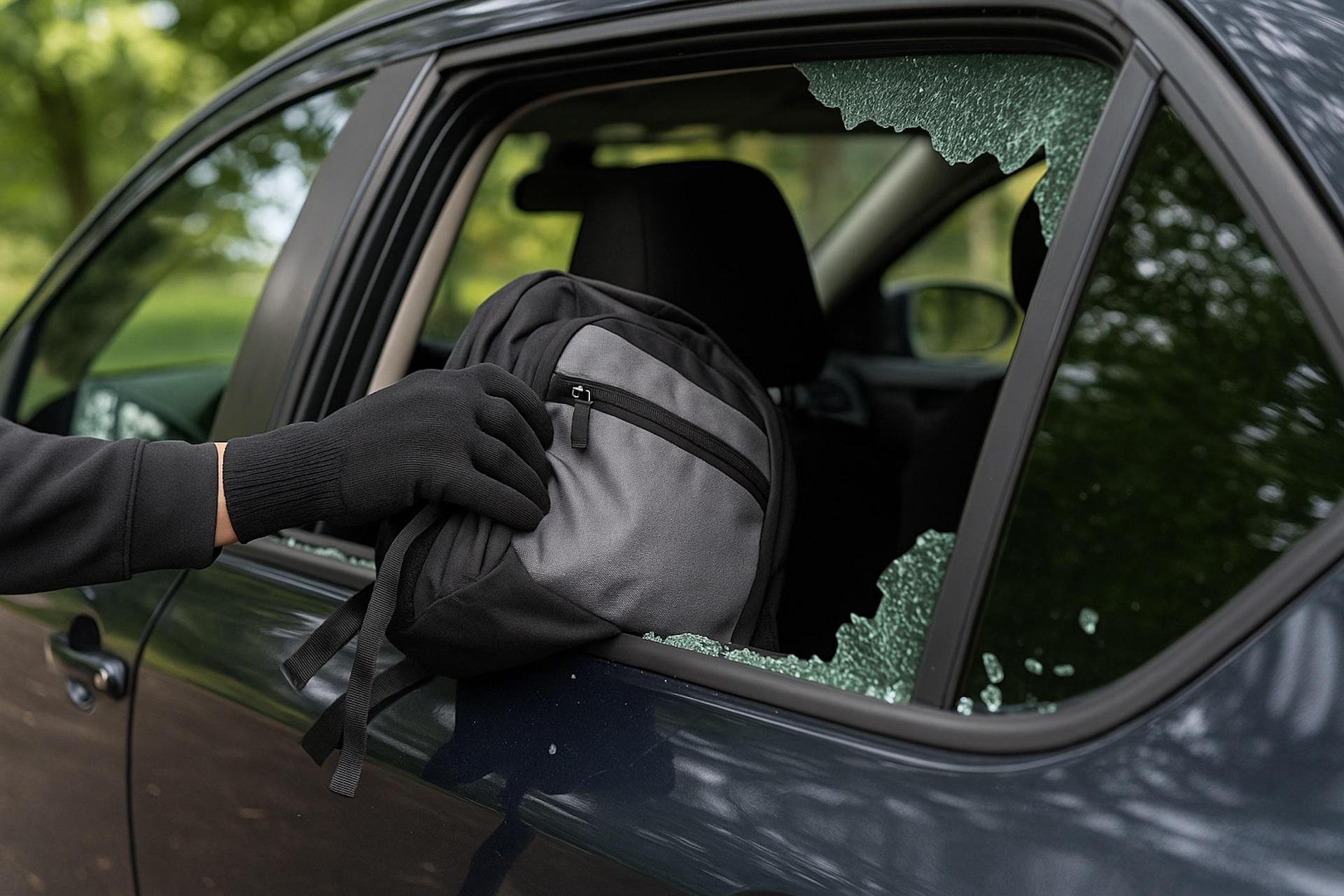 Ein Auto ist kein Tresor. Scheinbare Wertsachen sollten also immer mitgenommen werden.  (Foto: KI-generiert)